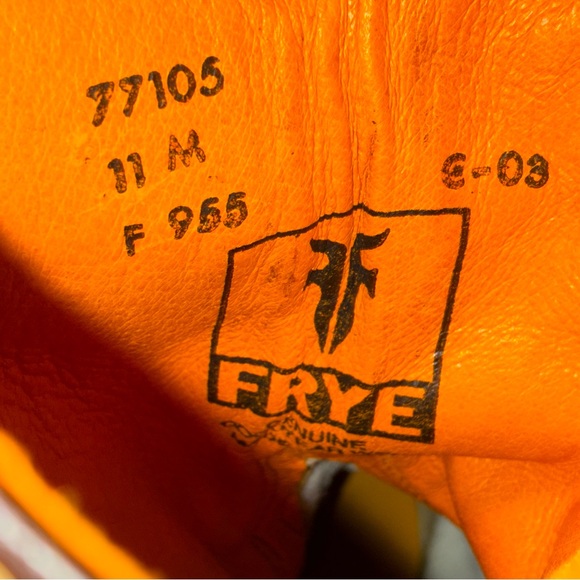 Frye Women’s F965 Short Western Boots Snip Toe Tan Suede Size 11 Early 2000s - Picture 11 of 11